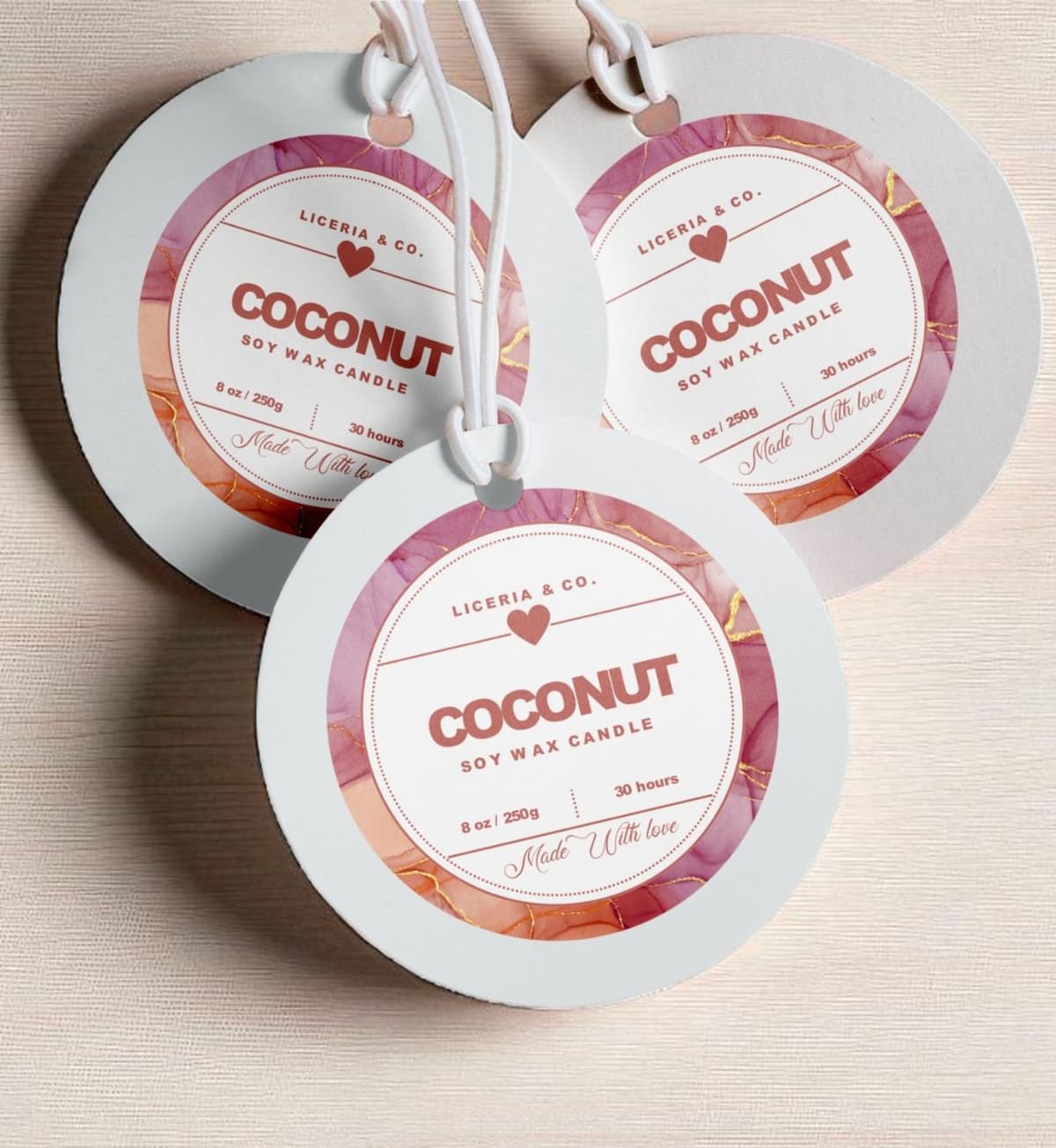 Circle Hang Tags – Custom Printed Branding Tags for Garments alternate view
